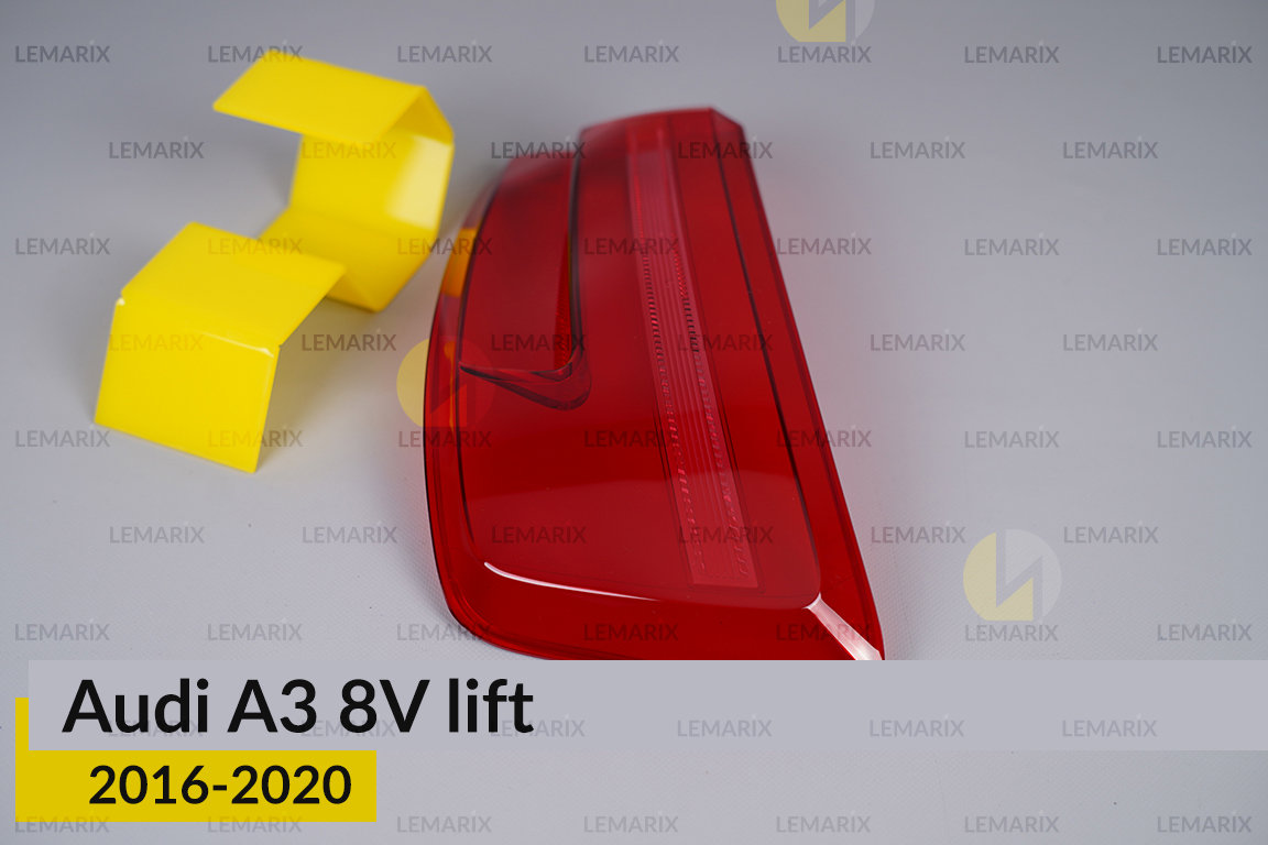 Скло заднього ліхтаря зовнішнє в крилі Audi A3 8V (2016-2020) рест праве