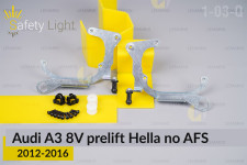 Перехідна рамка для Audi A3 8V Hella no AFS (2012-2016) дорест