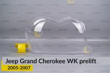 Скло фари Jeep Grand Cherokee WK (2005-2007) дорест праве
