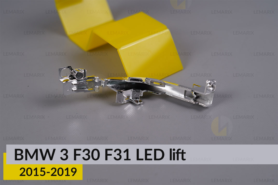 Хромована маска під світловод боковий BMW 3 F30 F31 LED (2015-2019) рест права