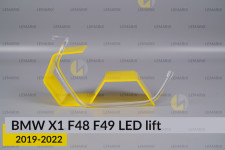 Кольцо световод фары BMW X1 F48 F49 LED (2019-2022) рест большое внешнее Icon Light правое