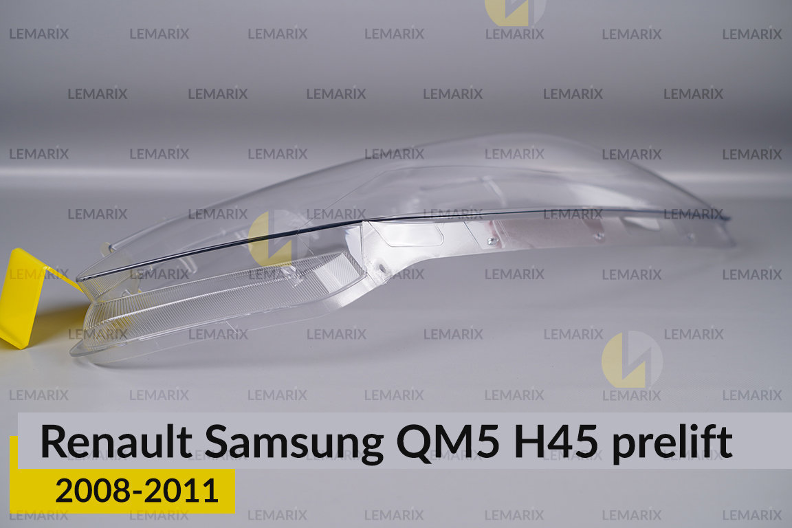 Скло фари Renault Samsung QM5 H45 (2008-2011) дорест праве
