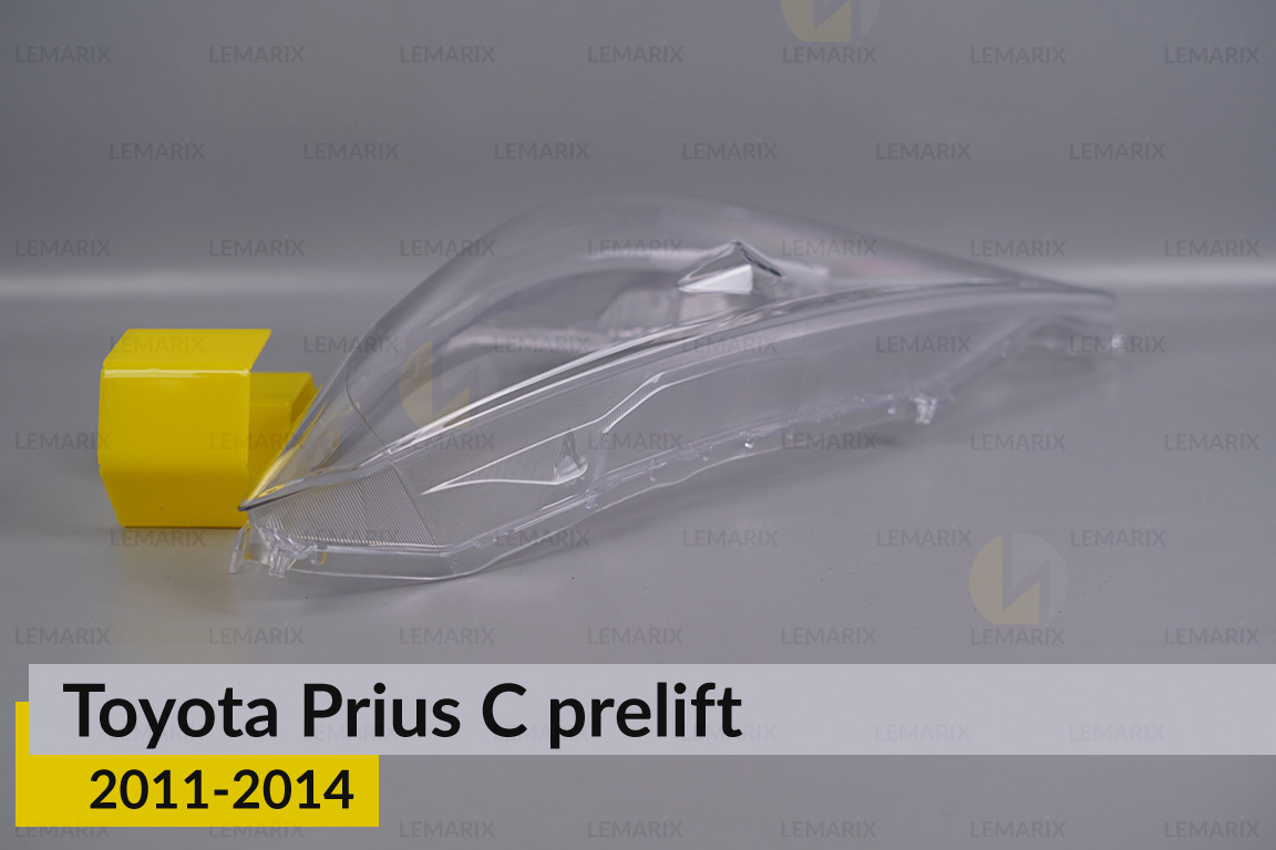 Скло фари Toyota Prius C (2011-2014) дорест ліве