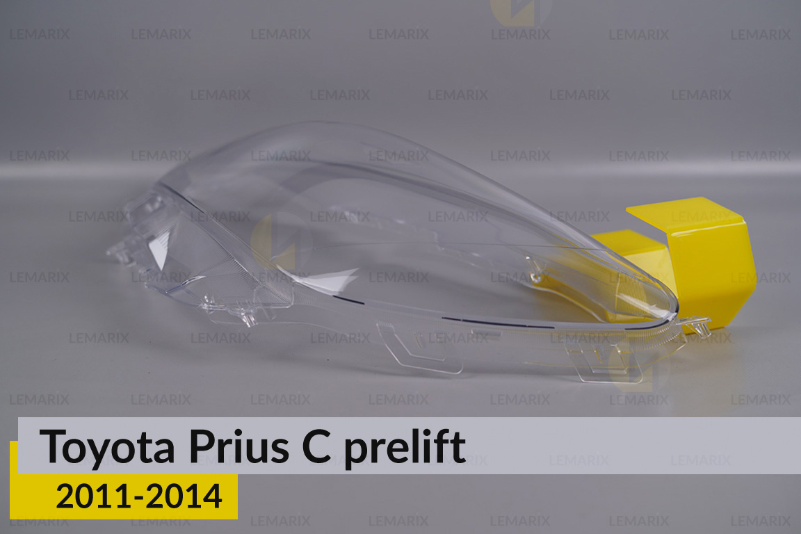 Скло фари Toyota Prius C (2011-2014) дорест ліве