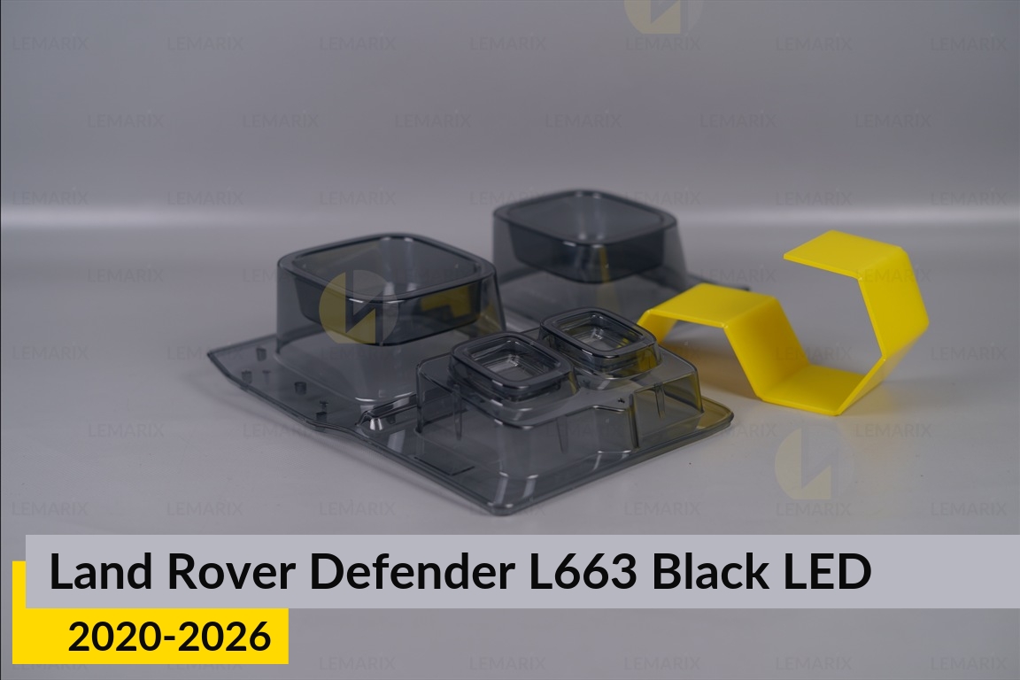 Скло заднього ліхтаря Land Rover Defender L663 Black LED (2020-2026) праве