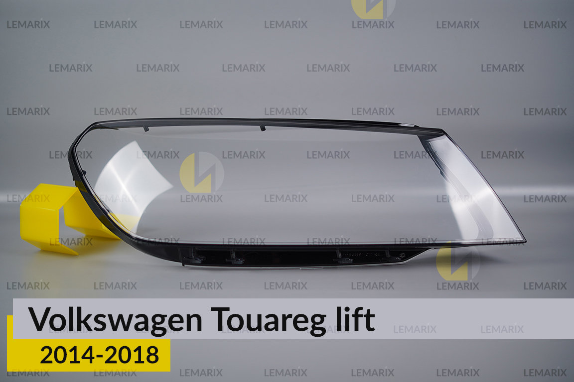 Скло фари VW Volkswagen Touareg (2014-2018) рест праве
