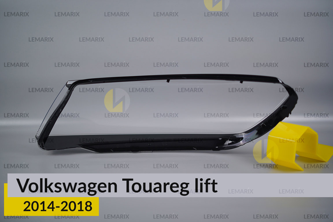 Скло фари VW Volkswagen Touareg (2014-2018) рест праве