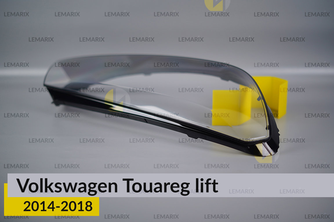 Скло фари VW Volkswagen Touareg (2014-2018) рест праве