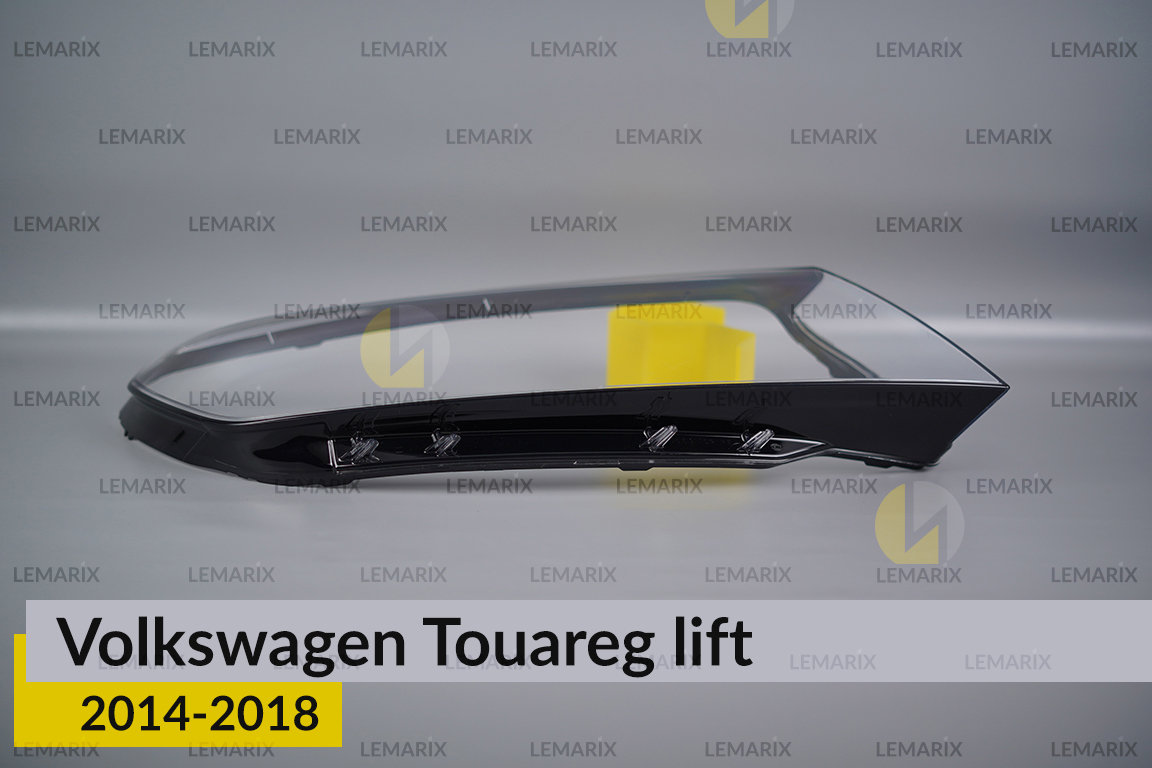 Скло фари VW Volkswagen Touareg (2014-2018) рест праве
