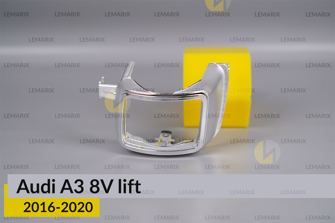 Хромована маска лінзи Audi A3 8V (2016-2020) рест ліва
