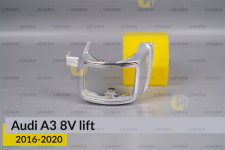 Хромована маска лінзи Audi A3 8V (2016-2020) рест ліва