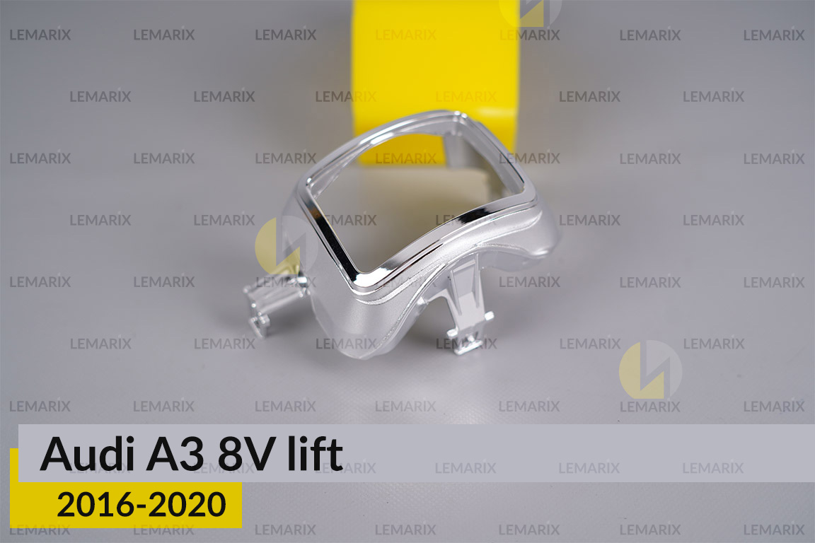 Хромована маска лінзи Audi A3 8V (2016-2020) рест ліва