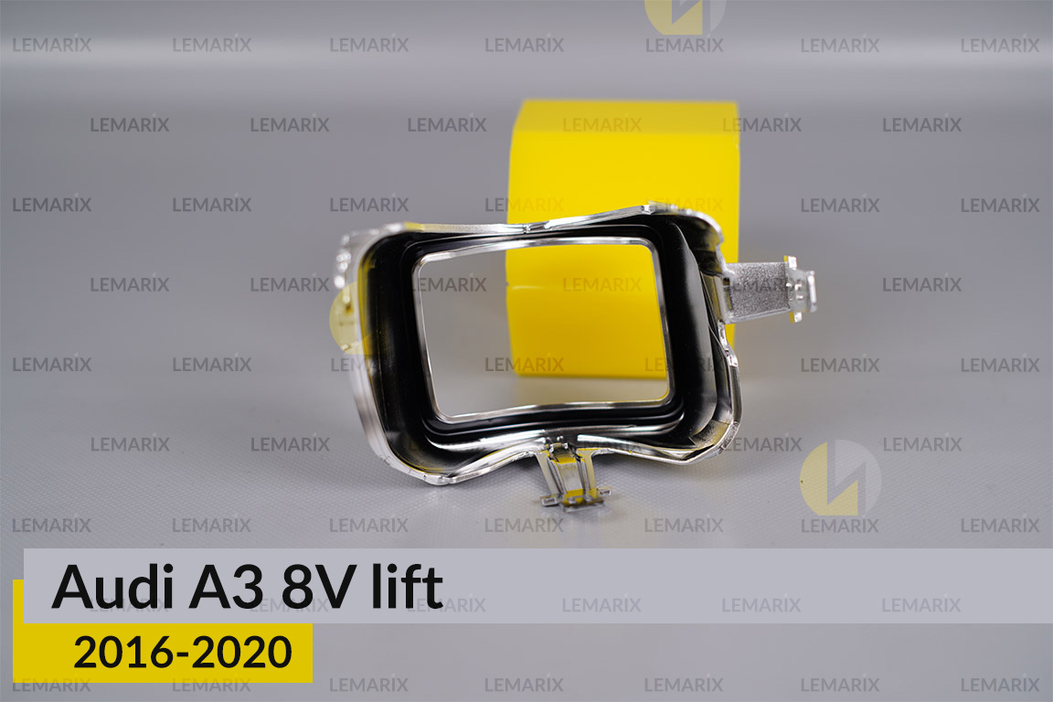 Хромована маска лінзи Audi A3 8V (2016-2020) рест ліва