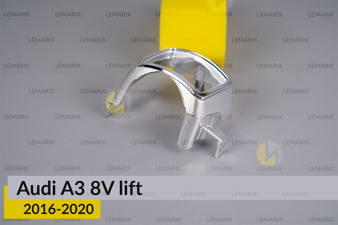 Хромована маска лінзи Audi A3 8V (2016-2020) рест ліва