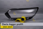 Скло фари Dacia Jogger (2020-2025) дорест/1 рест ліве