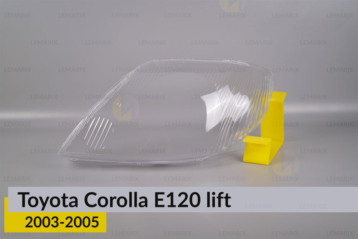 Скло фари Toyota Corolla E120 (2003-2005) 1 рест ліве