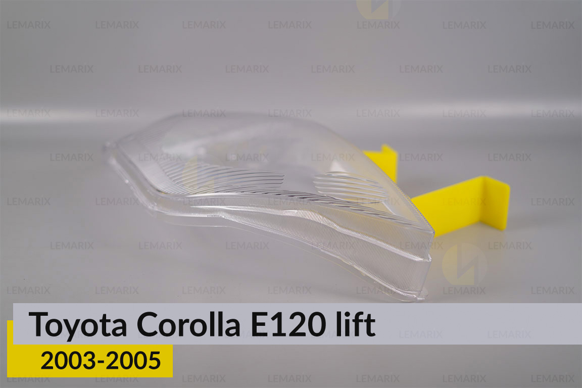 Скло фари Toyota Corolla E120 (2003-2005) 1 рест ліве