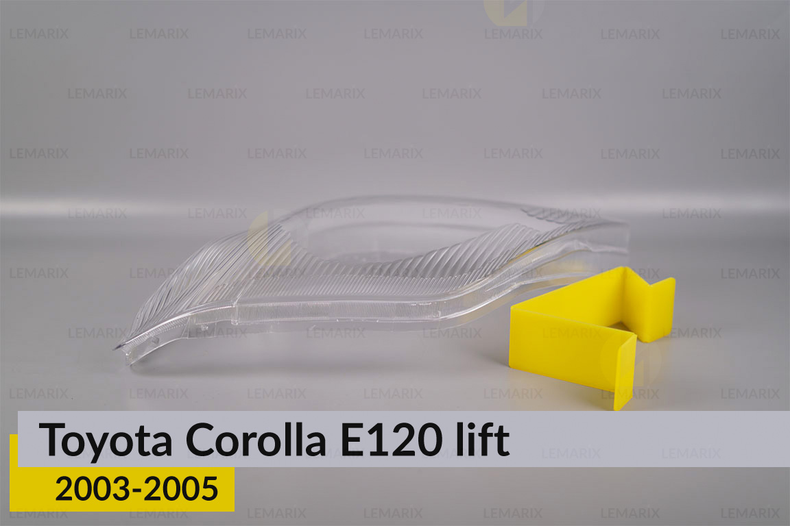 Скло фари Toyota Corolla E120 (2003-2005) 1 рест ліве