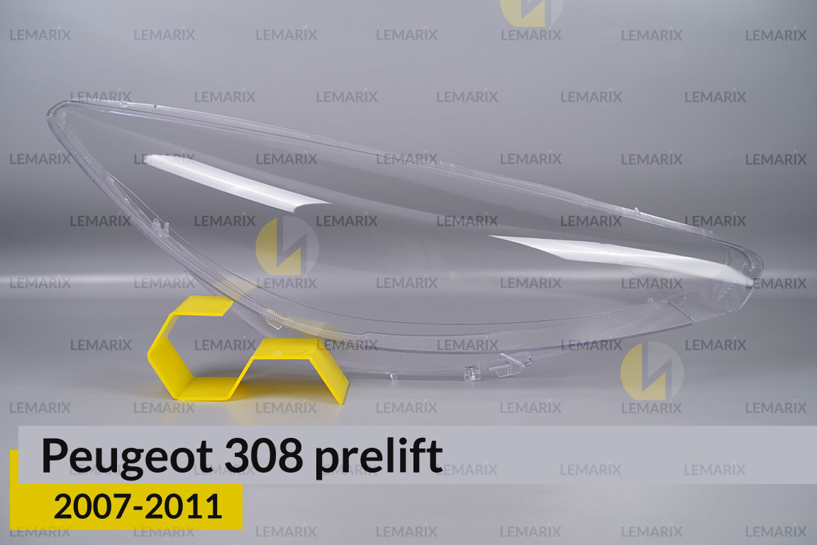 Скло фари Peugeot 308 (2007-2011) дорест праве