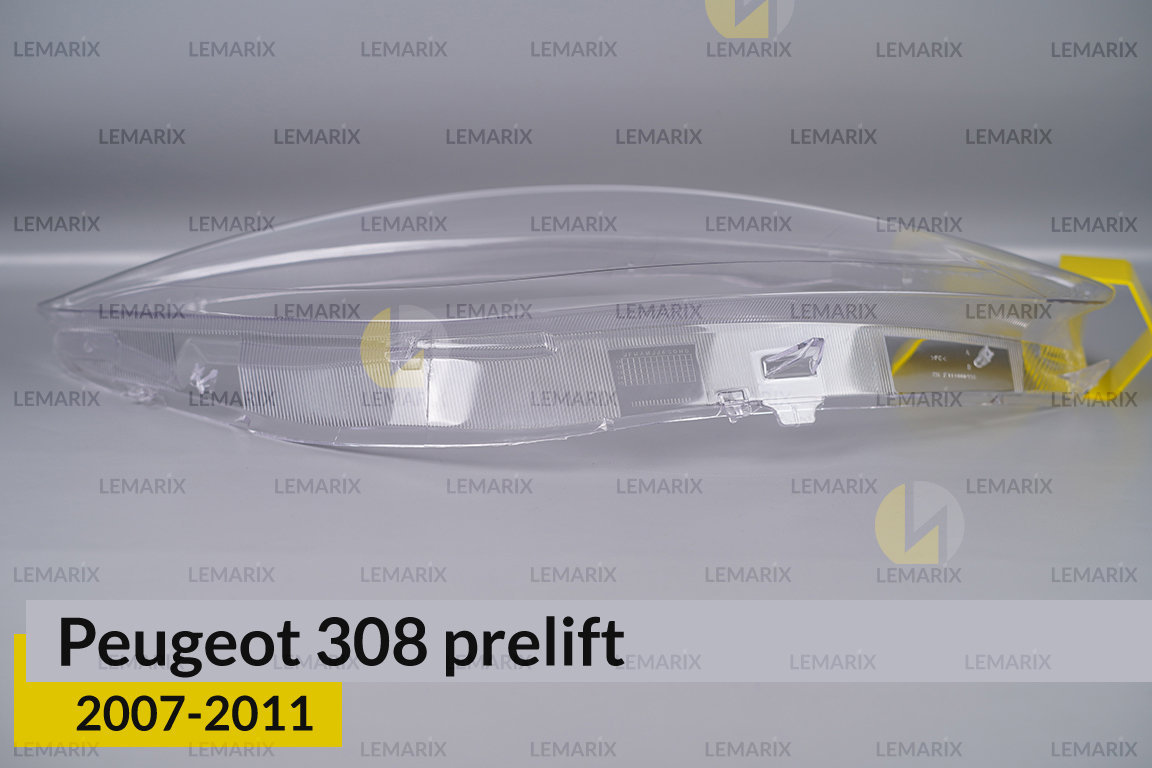 Скло фари Peugeot 308 (2007-2011) дорест праве