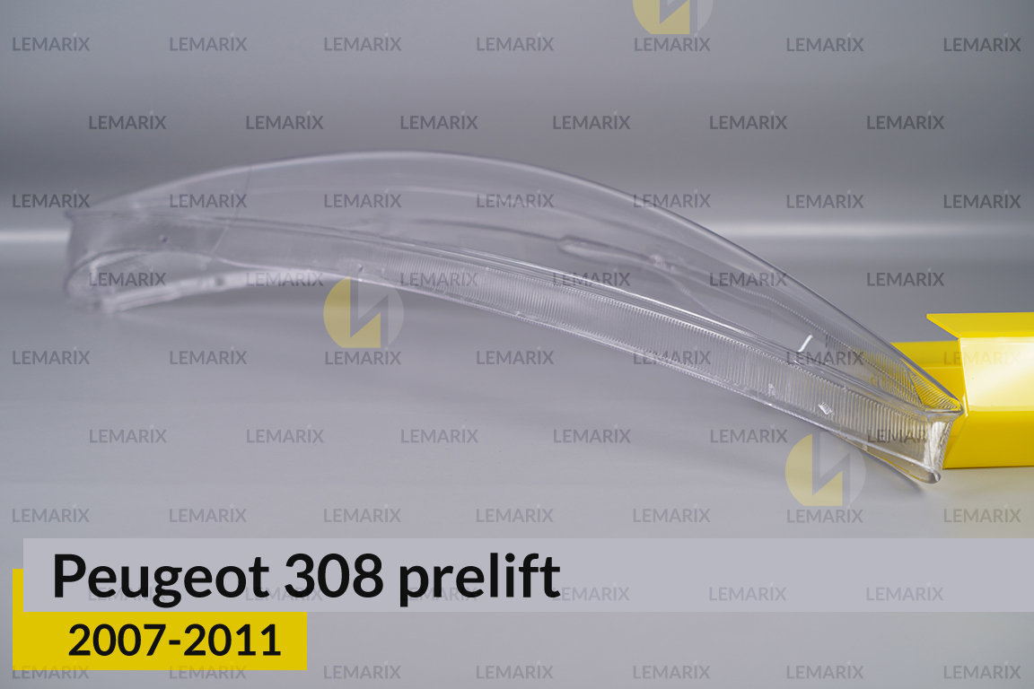 Скло фари Peugeot 308 (2007-2011) дорест праве