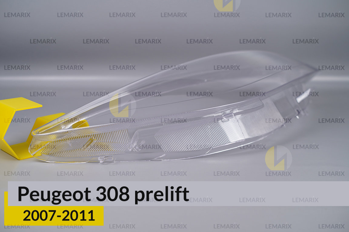 Скло фари Peugeot 308 (2007-2011) дорест праве