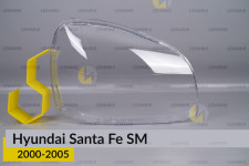 Стекло фары Hyundai Santa Fe SM (2000-2005) правое