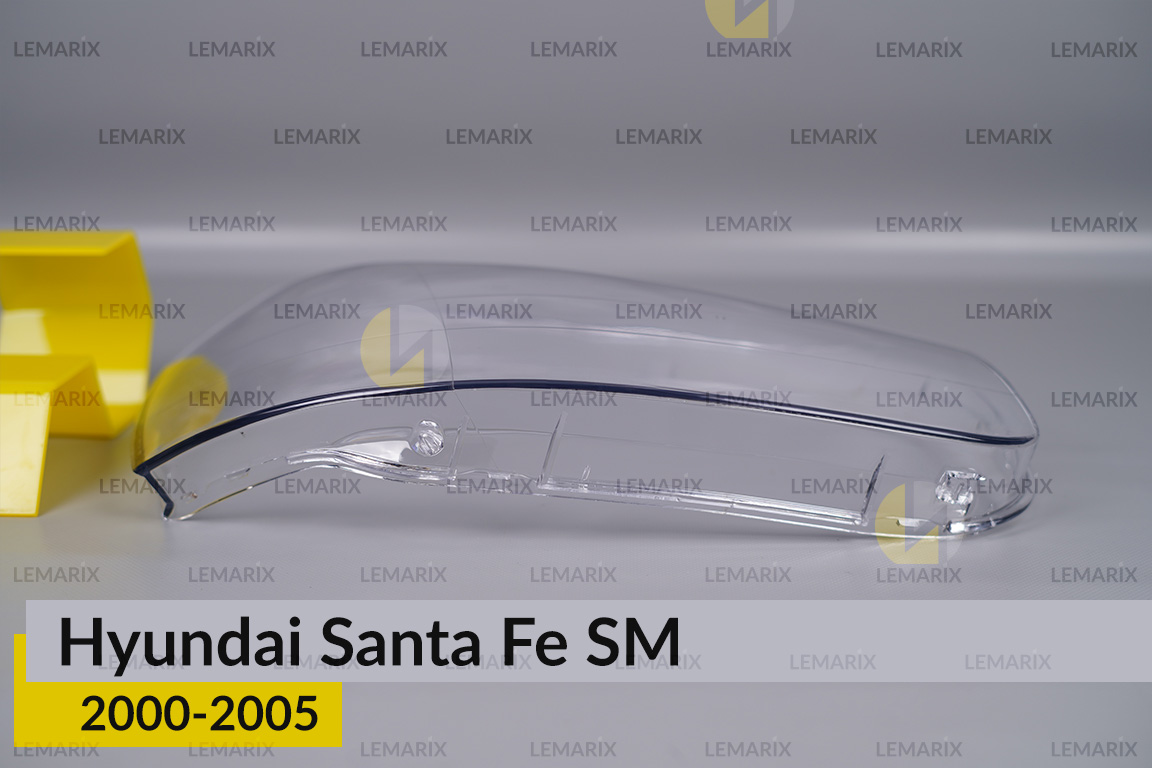 Скло фари Hyundai Santa Fe SM (2000-2005) праве