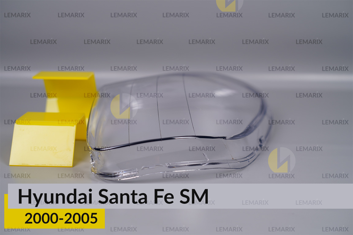 Скло фари Hyundai Santa Fe SM (2000-2005) праве