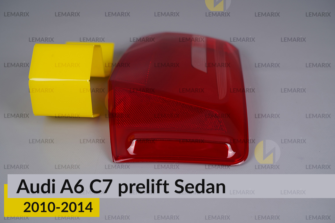 Скло заднього ліхтаря зовнішнє в крилі Audi A6 C7 Sedan (2010-2014) дорест праве