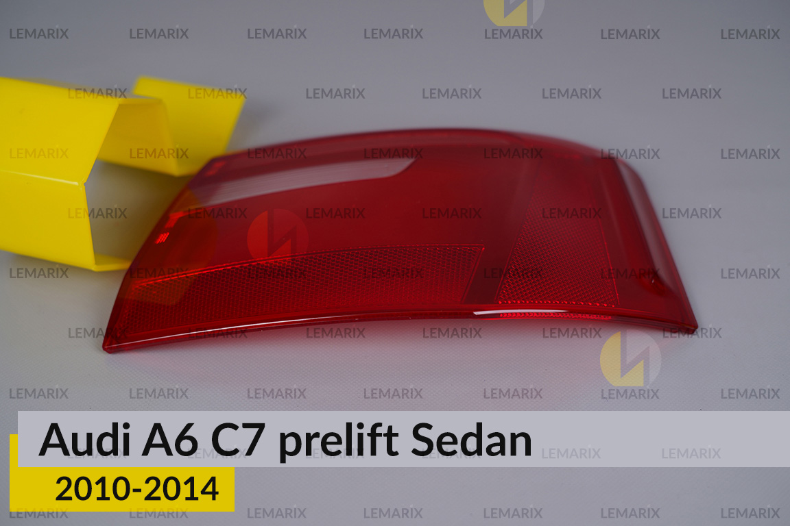Скло заднього ліхтаря зовнішнє в крилі Audi A6 C7 Sedan (2010-2014) дорест праве