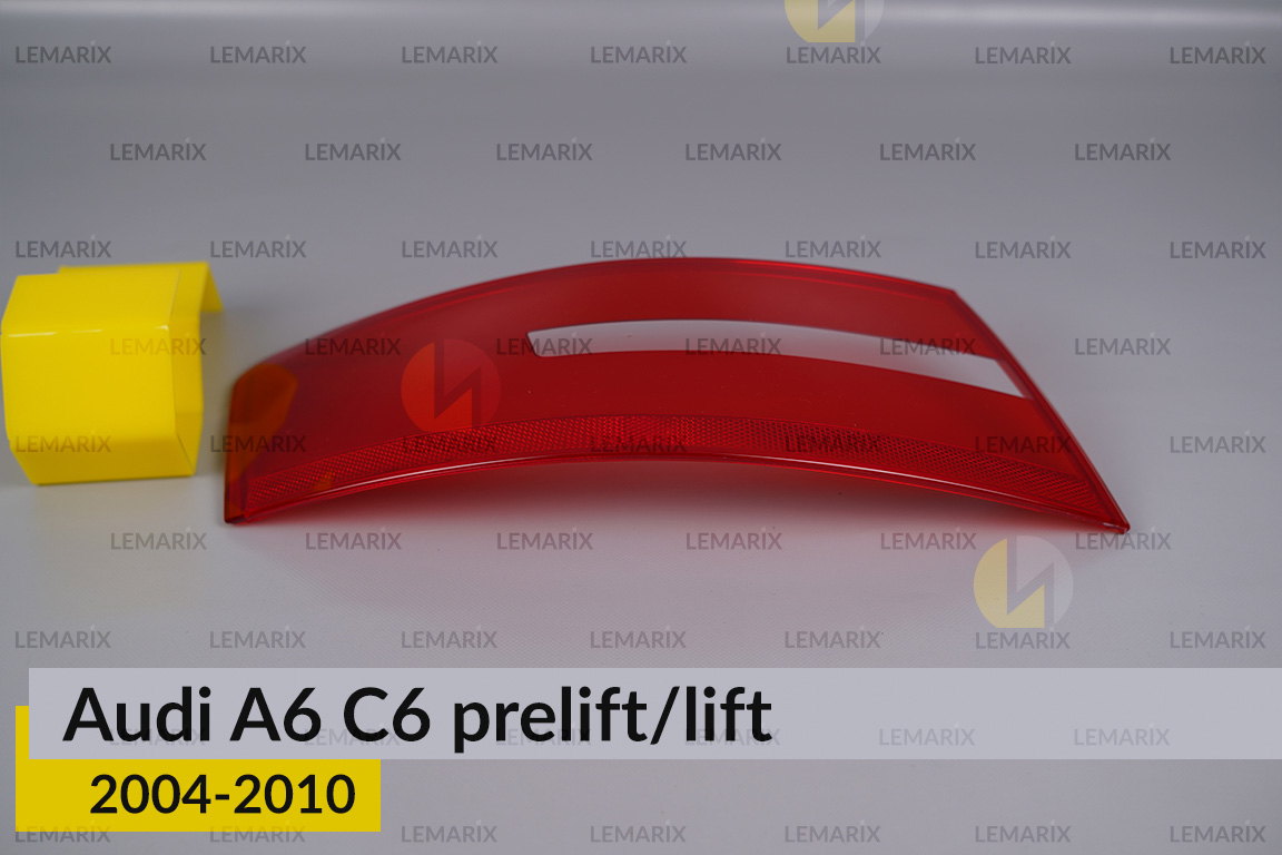 Скло заднього ліхтаря зовнішнє в крилі Audi A6 C6 (2008-2010) рест ліве