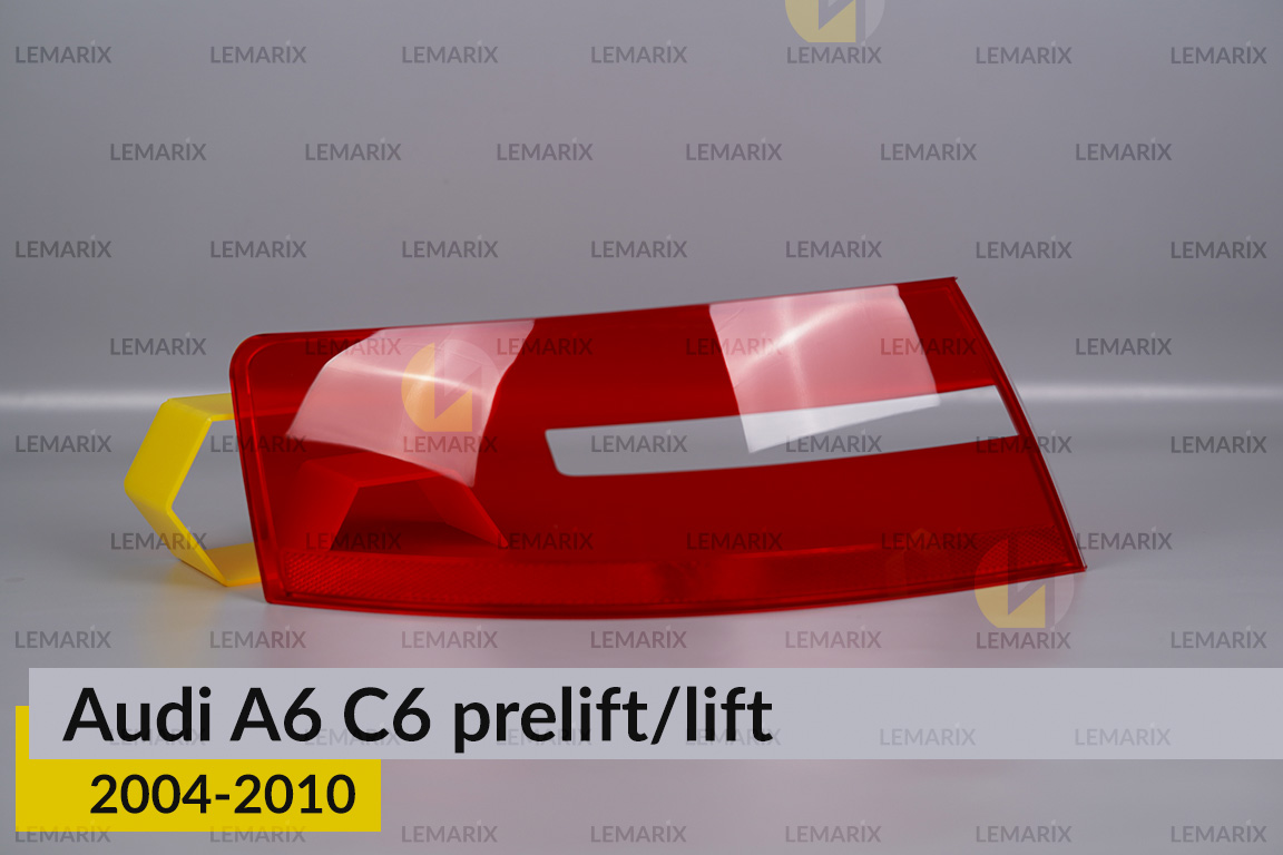 Скло заднього ліхтаря зовнішнє в крилі Audi A6 C6 (2008-2010) рест ліве