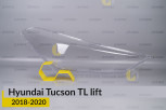 Скло фари Hyundai Tucson TL (2018-2020) рест праве