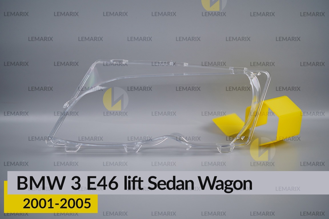 Скло фари BMW 3 E46 Sedan Wagon (2001-2005) рест ліве