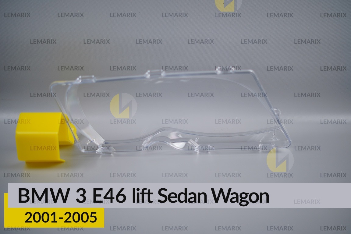 Скло фари BMW 3 E46 Sedan Wagon (2001-2005) рест ліве