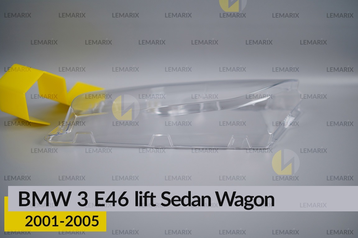 Скло фари BMW 3 E46 Sedan Wagon (2001-2005) рест ліве