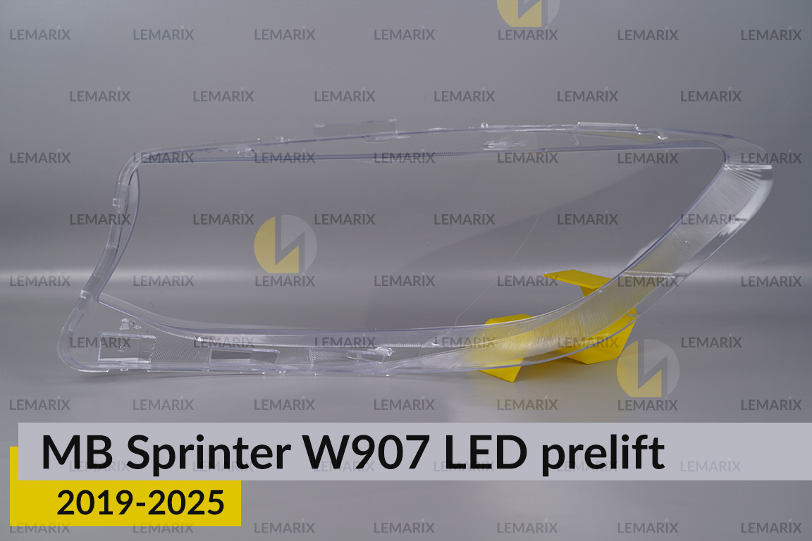 Скло фари Mercedes-Benz Sprinter W907 LED (2019-2026) дорест праве