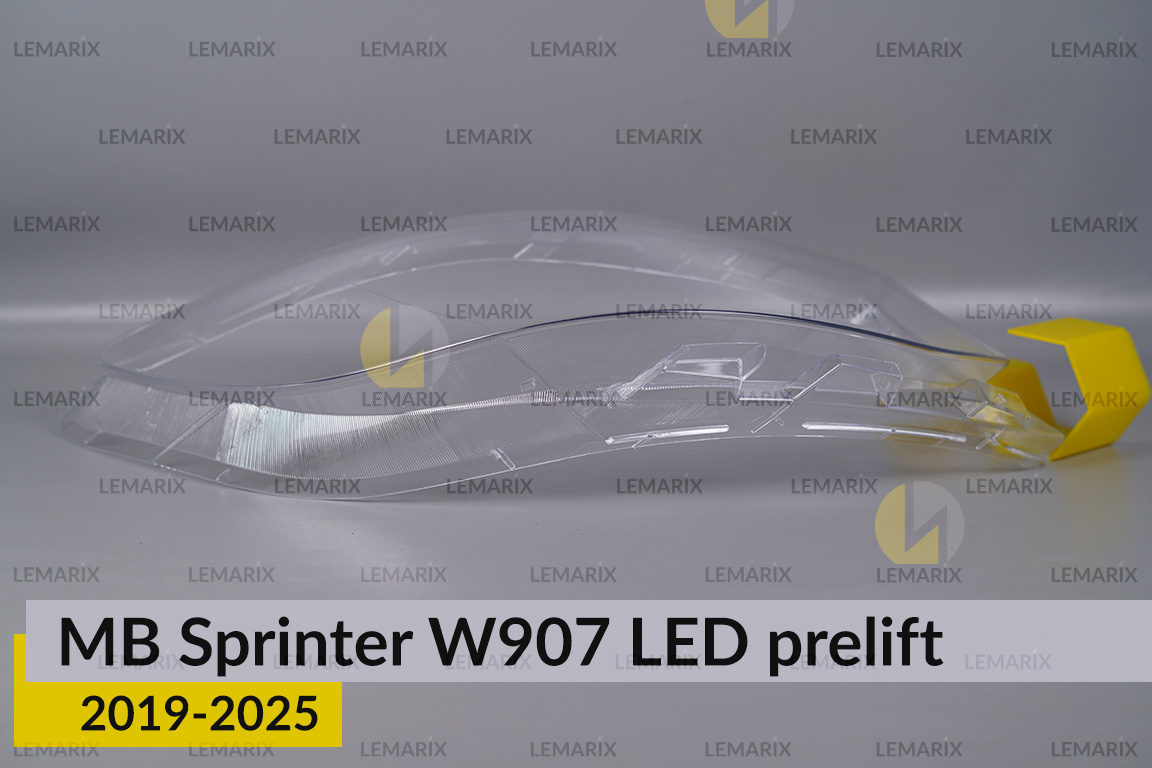 Скло фари Mercedes-Benz Sprinter W907 LED (2019-2026) дорест праве