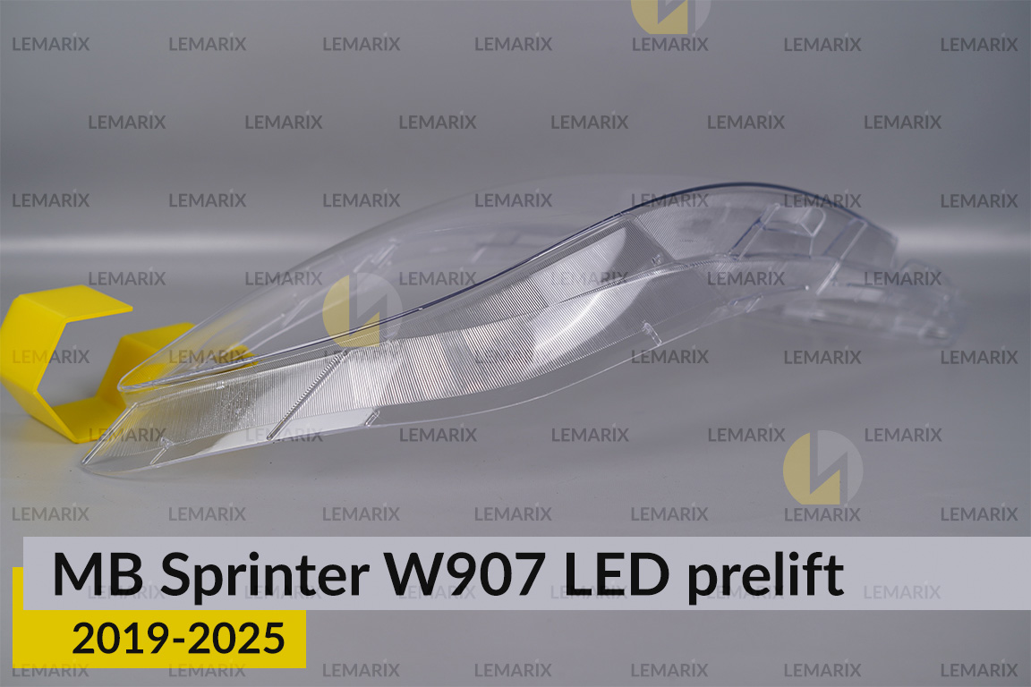 Скло фари Mercedes-Benz Sprinter W907 LED (2019-2026) дорест праве