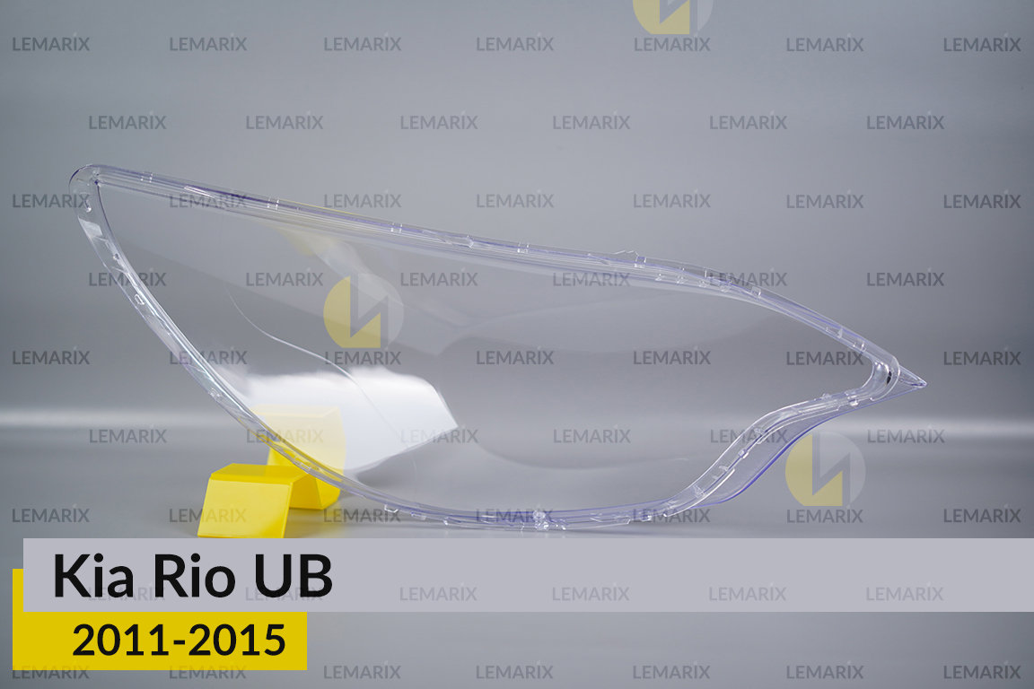 Скло фари KIA Rio UB (2011-2015) ліве
