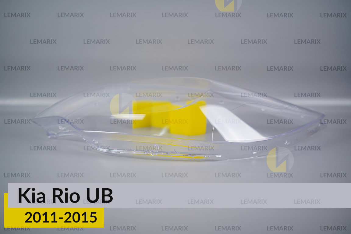 Скло фари KIA Rio UB (2011-2015) ліве