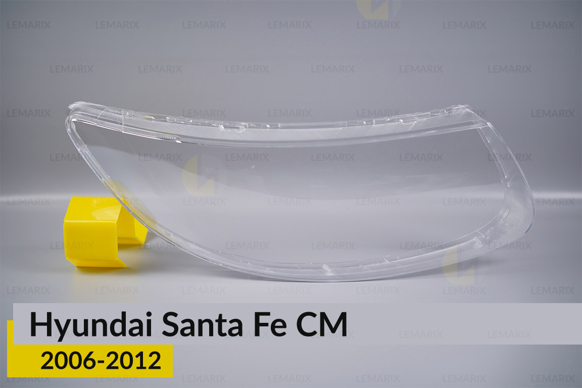 Скло фари Hyundai Santa Fe CM (2006-2012) праве