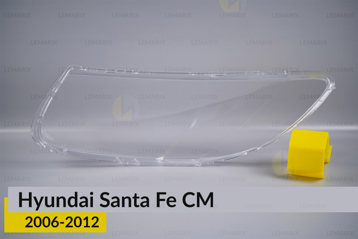 Скло фари Hyundai Santa Fe CM (2006-2012) праве