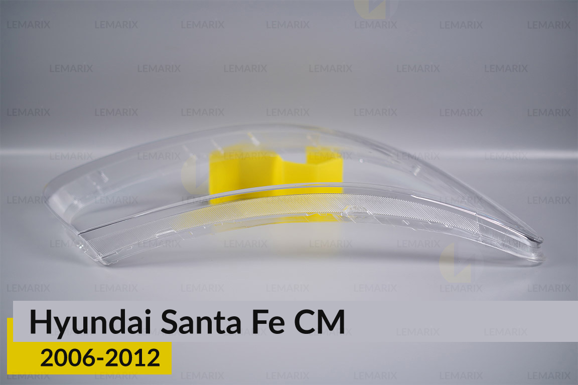 Скло фари Hyundai Santa Fe CM (2006-2012) праве