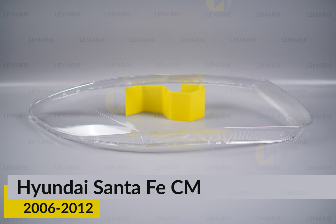 Скло фари Hyundai Santa Fe CM (2006-2012) праве