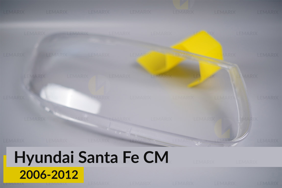 Скло фари Hyundai Santa Fe CM (2006-2012) праве