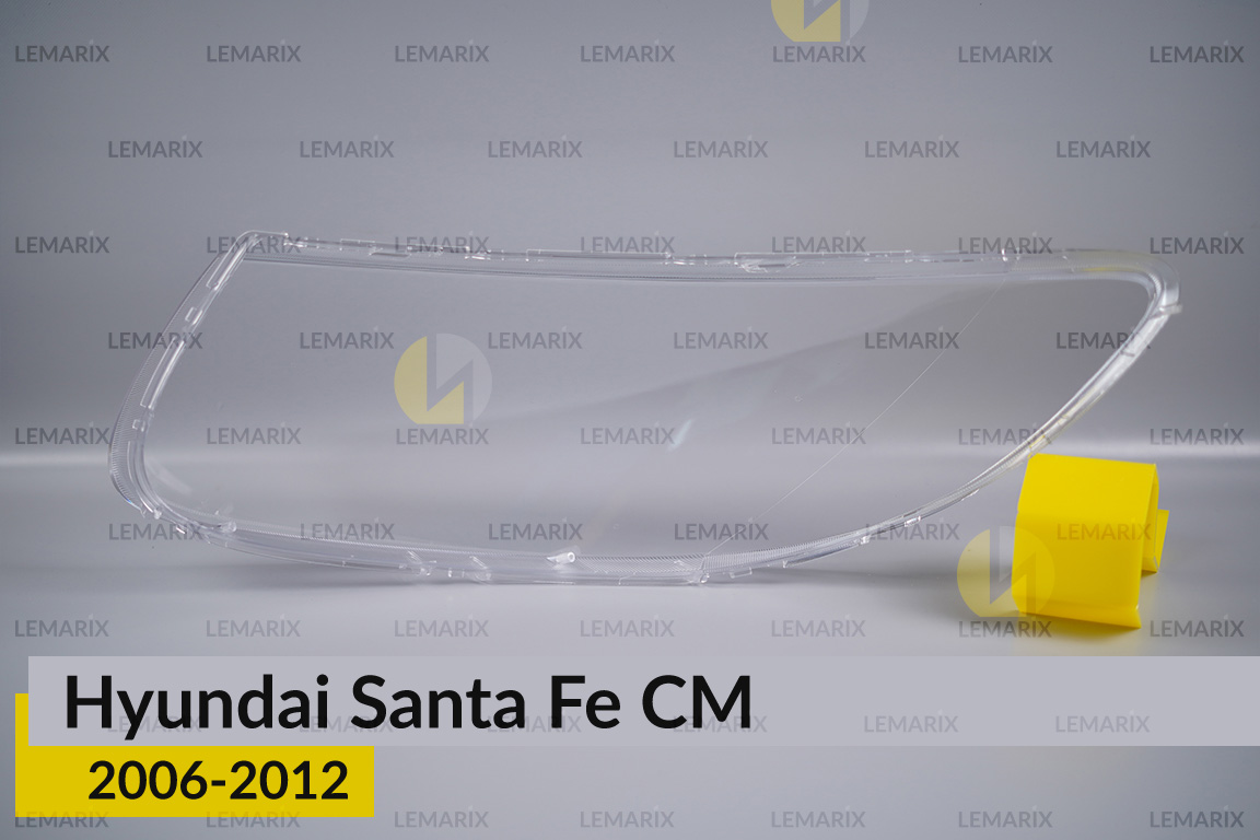 Скло фари Hyundai Santa Fe CM (2006-2012) праве