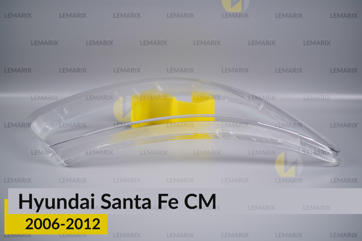 Скло фари Hyundai Santa Fe CM (2006-2012) праве