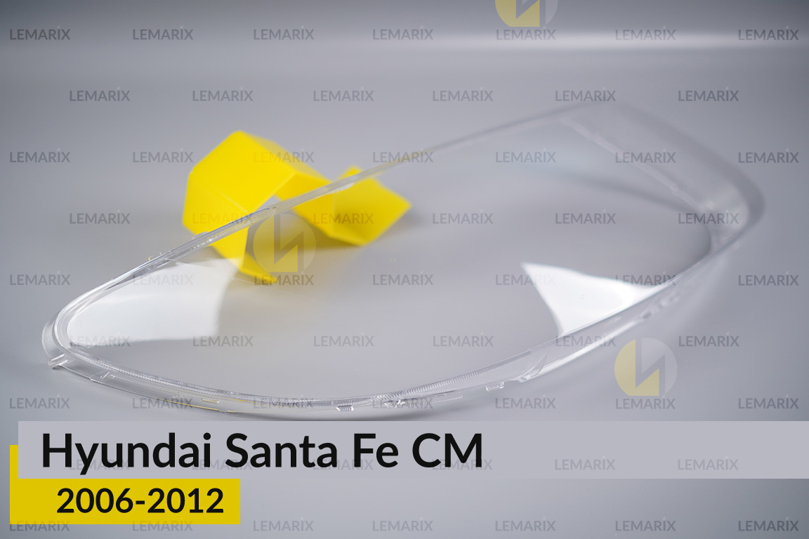 Скло фари Hyundai Santa Fe CM (2006-2012) праве